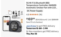 INKBIRD Automatic Smoker Fan Controller WiFi Bluetooth Infrared Thermometer Gun