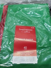 Hallmark – Green & Red Tissue Paper – 40 Count – Lot of Two Packages