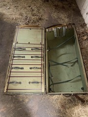 Antique C.A. Taylor Trunk Works Wardrobe Steamer Trunk – Chicago/NY