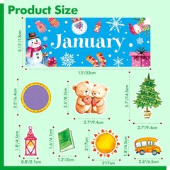 112 PCS Holiday Monthly Headliners, 12 Months of The Year Multi Color