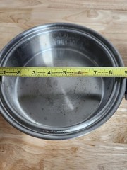Vintage Seal O Matic 3 Ply 18-8 Stainless Steel Sauté Pan w Lid 8″ x 2″ USA