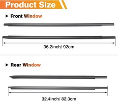 4PCS Window Weatherstrip Seal For Dodge Ram 1500 2500 3500 Crew Cab 2009-2024