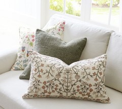 Pottery Barn Zea Embroidered Lumbar Pillow Cover