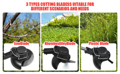 20000mAh Electric Cordless Grass String Trimmer Lawn Edger Weed Wacker Cutter