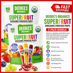 2-Pack Deebee’s Organic Superfruit Freezie Pops Variety, 1.35 fl oz, 40-count