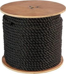 ATERET Twisted 3-Strand Black Polypropylene Rope Monofilament ALL SIZES
