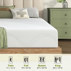 12″ Twin/Full/Queen/King Memory Foam Mattress Plush with Cooling Gel CertiPUR-US