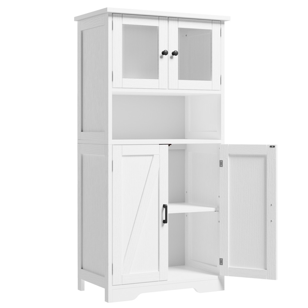 Kitchen Pantry Cabinet, Standing Cupboard,Storage Cabinet for Living Room, White