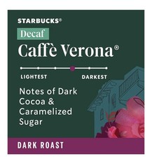 Ground Coffee, Dark Roast Hot or Iced Coffee, Decaf Caffè Verona, Six 12 Oz Bags