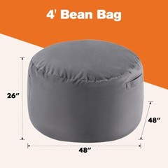 Bean Bag Chair Adults Foam Filled Gaming Sofa Beanbag with Soft Removable Cover