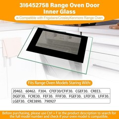 316452758 Outer Oven Door Glass For Frigidaire Crosley Kenmore Range 4583012