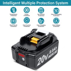 2 PACK 9.0 AH Lithium Battery For Makita 18V BL1830 BL1850 BL1860 BL1860B
