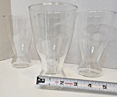 Vtg 1958 Beer Queens Set of 4 16oz Pint Glasses Clear *pre-Owned*