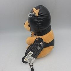 Master Series Polyurethane PU Faux Leather Hooded Bondage Bear, New