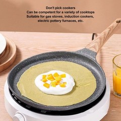 Crepe Pan, Nonstick Frying Pan Skillet, Omelette Pan with Heat-Resistant Hand…