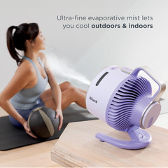 Shark FlexBreeze HydroGo Fan – Ultra-powerful Portable Misting Fan – Gray, FA052