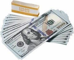 $100 Dollar Bills Prop Motion Picture Money $10,000 Dollars Total FAKE USA SHIP