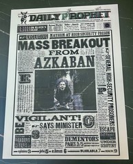 Harry Potter-Daily Prophet4-3D Lenticular Flip Effect- 3 Images Changes,3 In One