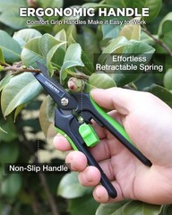 WORKPRO 2-Pack 6-Inch Garden Pruning Shears High-Carbon Steel Hand Pruners