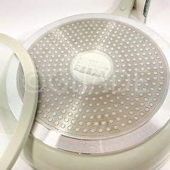 Authentic kitchen 3.7-qt Sauté Pan Deep Frying Pan Grayish Non-Stick Ceramic