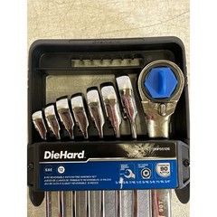 DieHard 8-Piece Reversible Ratcheting Wrench Set SAE, 12, Hand Tools 5/16 – 3/4″