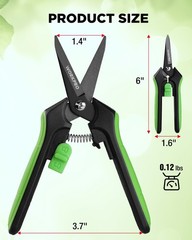 WORKPRO 2-Pack 6-Inch Garden Pruning Shears High-Carbon Steel Hand Pruners