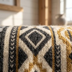 Premium Ecuador Alpaca Wool Blanket Handmade Andean Warm Sofa Bed Throw