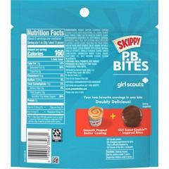 SKIPPY PB Bites Girl Scouts Chocolate Peanut Butter Snack, 5.5 oz