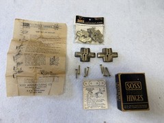 Soss Invisible Hinges 1 Set No. 208 And 1 Set No. 204 Both Unused
