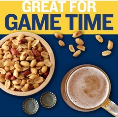 PLANTERS Dry Roasted Peanuts, Plant-Based Protein, 16 Ounce (Pack of 1)
