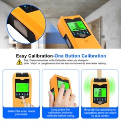 5 in 1 Stud Finder Wall Scanner LCD Display Detector for Wood AC Wire Metal Pipe
