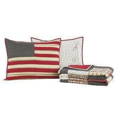 Victory Americana **King Size** 3 Pc Quilt Set Cotton Patchwork Comforter+Shams