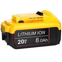 2x 8.0Ah Li-ion Battery For DeWalt 20V Max DCB200 DCB206-2 DCB205-2 20Volt Tool