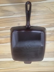 Staub 26cm 10.25″ Square Cast Iron Grill Pan Grillet Majolica Grenadine France