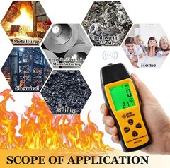 2PC Carbon Monoxide Detector Plug 3-in-1 CO Level Monitor Alarm with Temp Sensor
