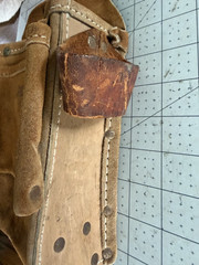 GARDLINE S-123R Tool belt carpenter Leather holder AS SHOWN, SEE REMARKS