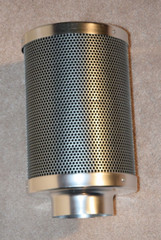 4″ Air Carbon Filter 12″ tall Charcoal Bed w/ Pre-Filter for Inline Fan