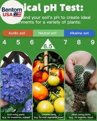2-In-1 Ph & Nitrogen Soil Test Kit, Home Soil Testing Kit for Lawns Gardening Gr