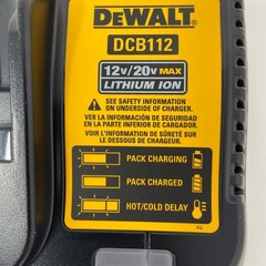 DeWalt DCB112 12v/20v MAX LITHIUM ION Li-ion Battery Charger – N17
