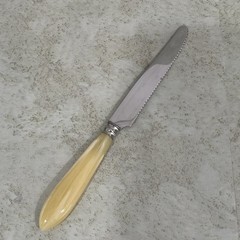 Vintage 5-Piece Flatware Set Stainless Steel 18/10 Pearlized Handle France