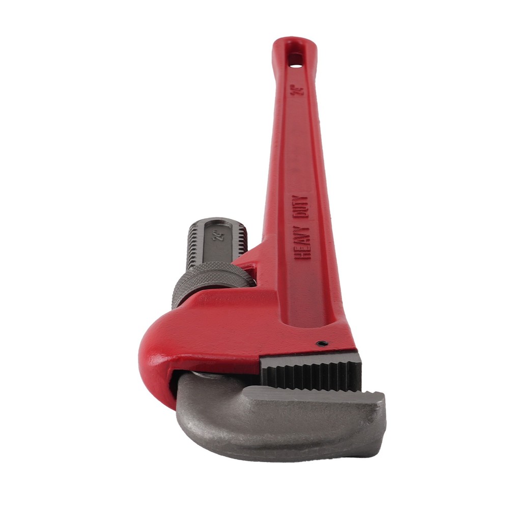 24in Adjustable Heavy Duty Pipe Wrench 85mm Jaw CRV Construction Tool