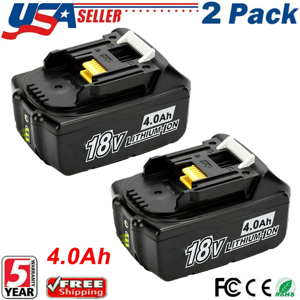 2Pack For Makita BL1850B 4000mAh 18V Lithium-Ion Battery LXT BL1860B BL1840B NEW