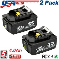 2Pack For Makita BL1850B 4000mAh 18V Lithium-Ion Battery LXT BL1860B BL1840B NEW