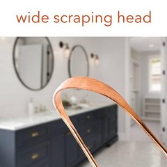Tongue Scraper • 100% Copper (2 Pack) Premium Tongue Cleaner • Improve Oral Heal