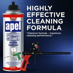 Apel PU Foam Gun Cleaner 12×16.9 fl oz. Spray Expanding Foam Remover 12 Pack