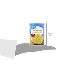 Great Value Canned Cream Style Sweet Corn, 14.75 oz Aluminum Can, 12 Pack