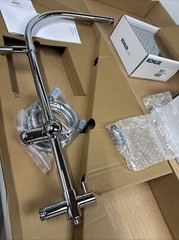 KOHLER Westin 45207-MG-CP Shower Rail with Rain & Hand Shower Chrome Finish