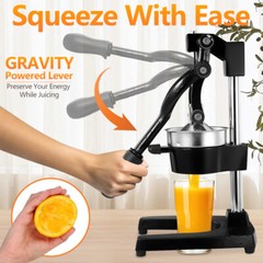 Commercial Citrus Juicer Squeezer Hand Press for Orange + a Stainless Steel Cup