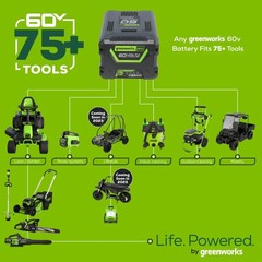 Greenworks 60V 13″ String Trimmer & 540 CFM Leaf Blower w/ 4A Battery & Charger