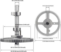 Camshaft – for Briggs & Stratton Cam Kit with Oil Seal Ring and Crankcase Gasket